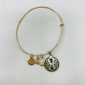 Alex & Ani‎ Womens One Size Path of Life Expandable Wire Bracelet Bangle Silver